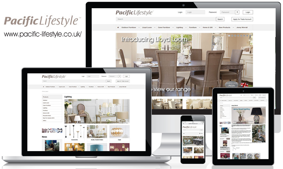 Pacific Lifestyle new responsive ecommerce website