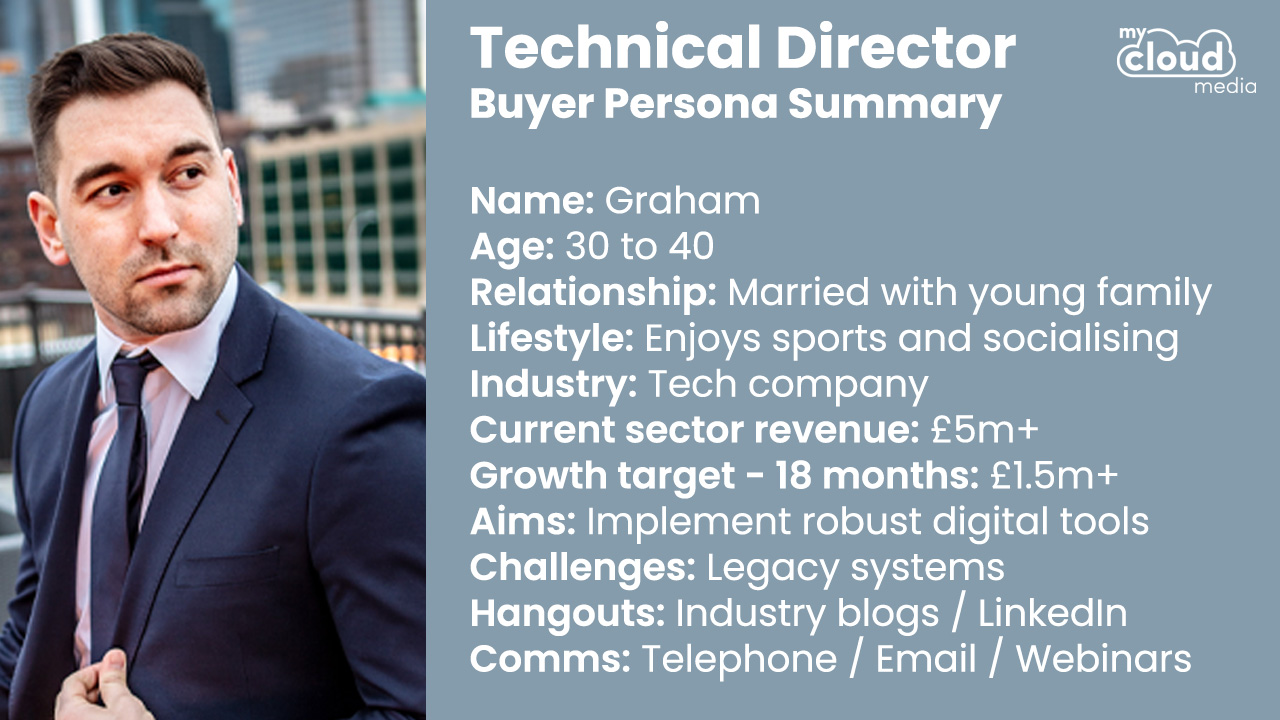 Technical Director Buyer Persona - My Cloud Media