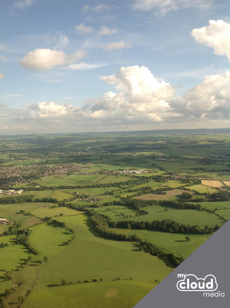 View from the top of Emley Moor Mast