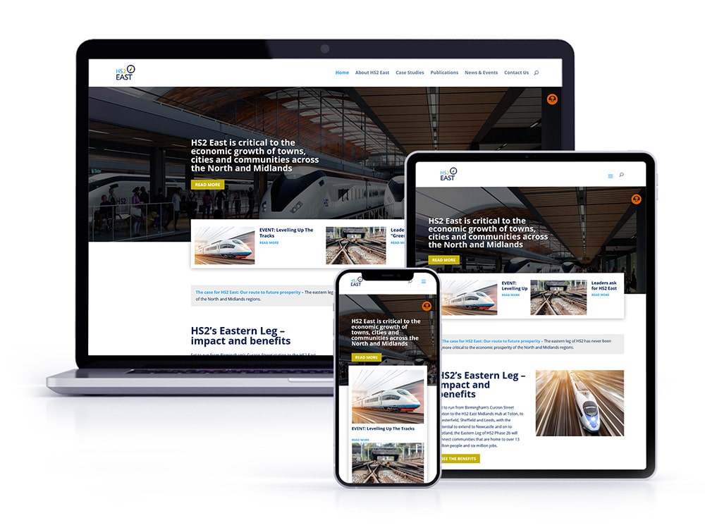 HS2 East - Corporate Website Design