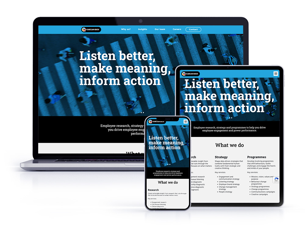 Karian and Box - Corporate Website - Responsive Design