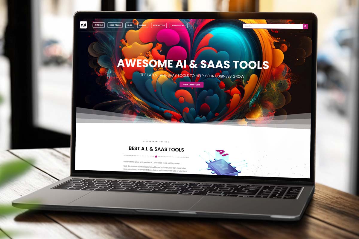 AI & SAAS Tools Directory - Apps and Websites WordPress Website