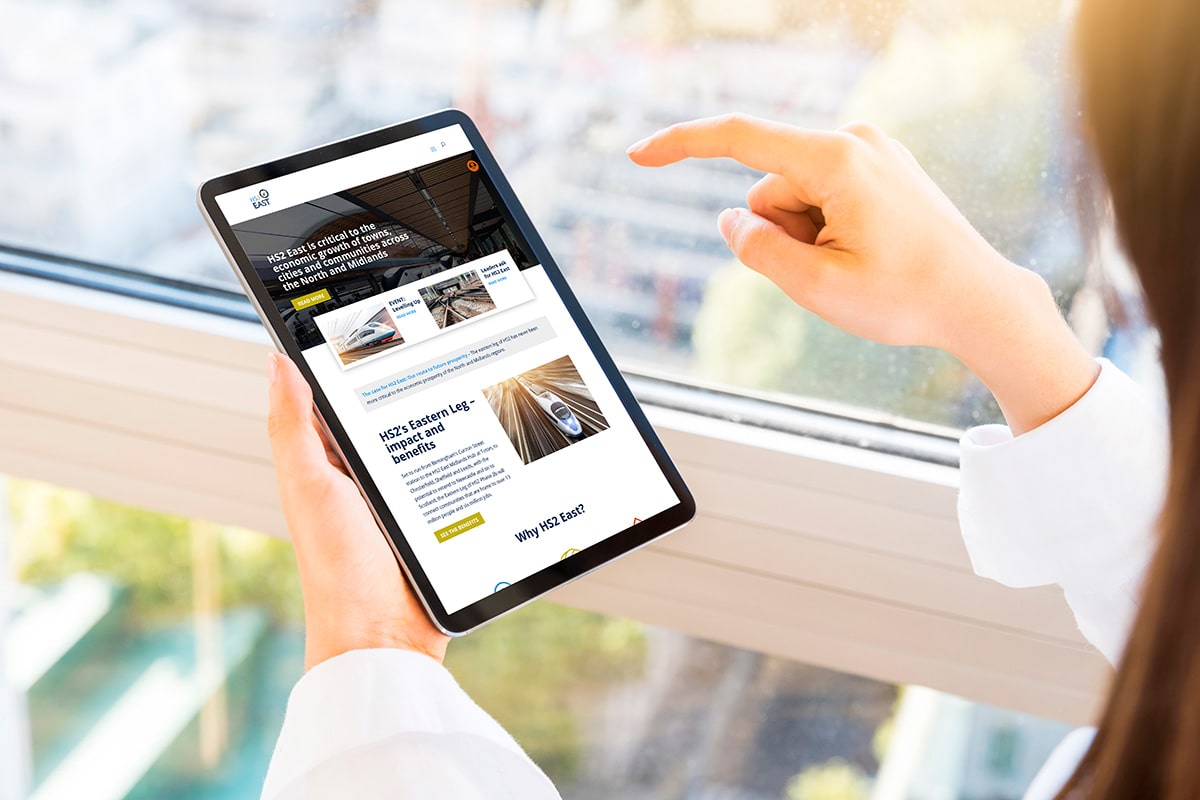 HS2 East - Responsive Website Design