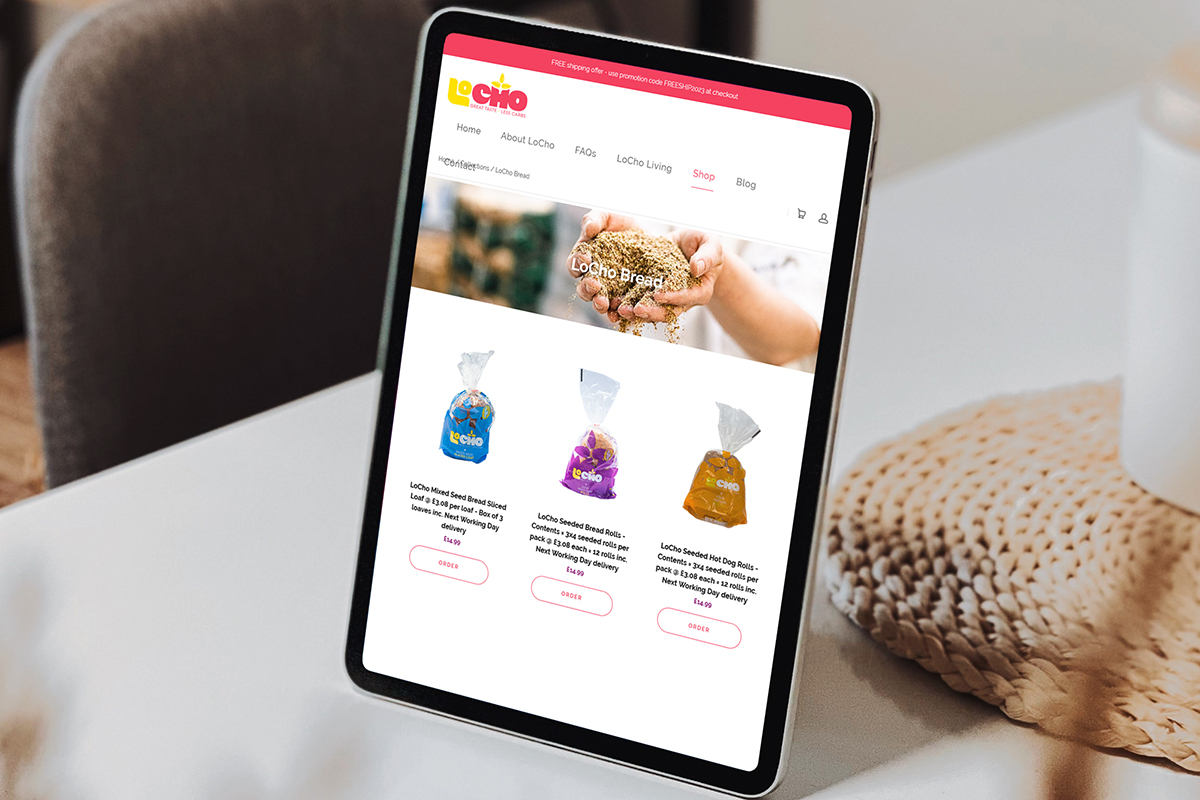 LoCho - Low Carb Baker - Shopify Ecommerce Website