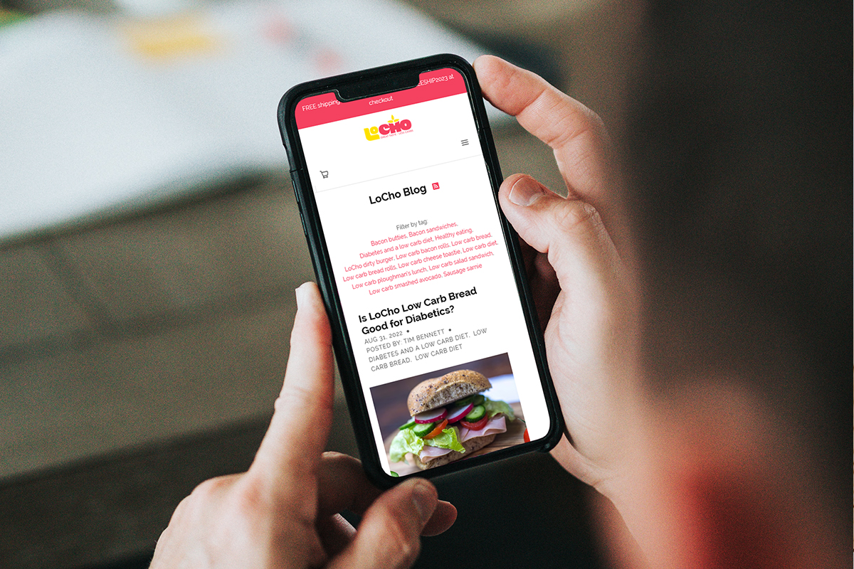 LoCho - Low Carb Baker - Shopify Ecommerce Website