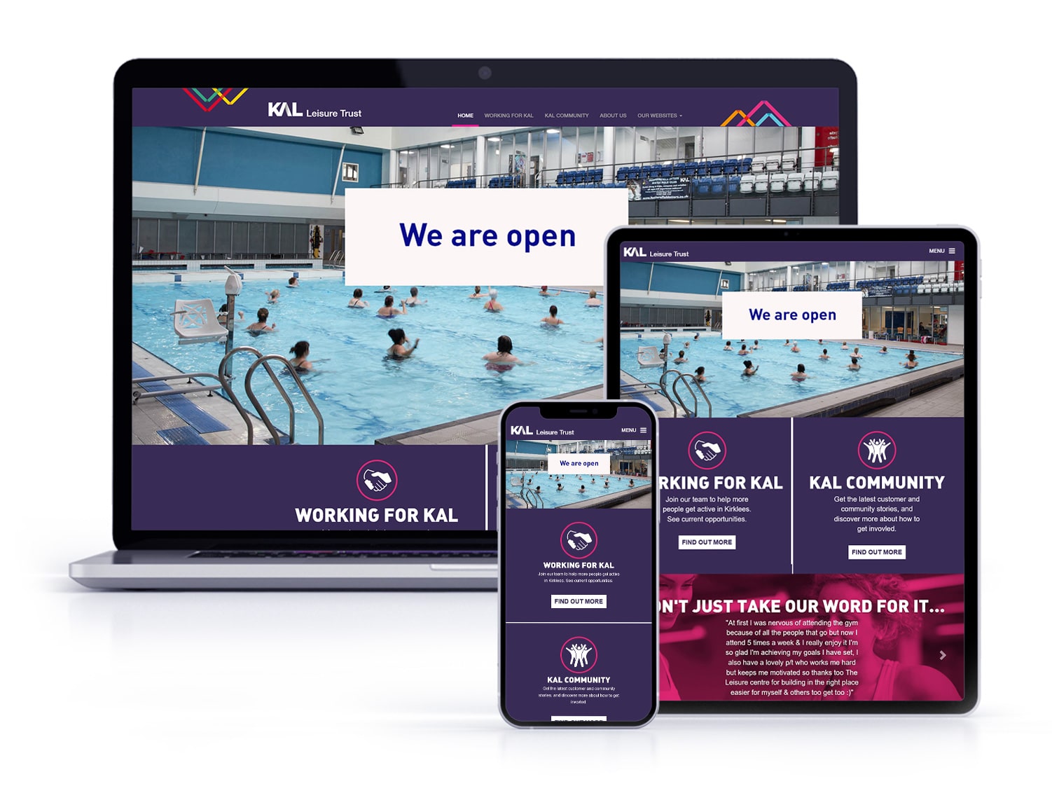 KAL Leisure Trust - Website Development Support